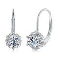 bamoer 925 Silver Lever-Back Moissanite Drop Earrings
