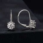 bamoer 925 Silver Lever-Back Moissanite Drop Earrings