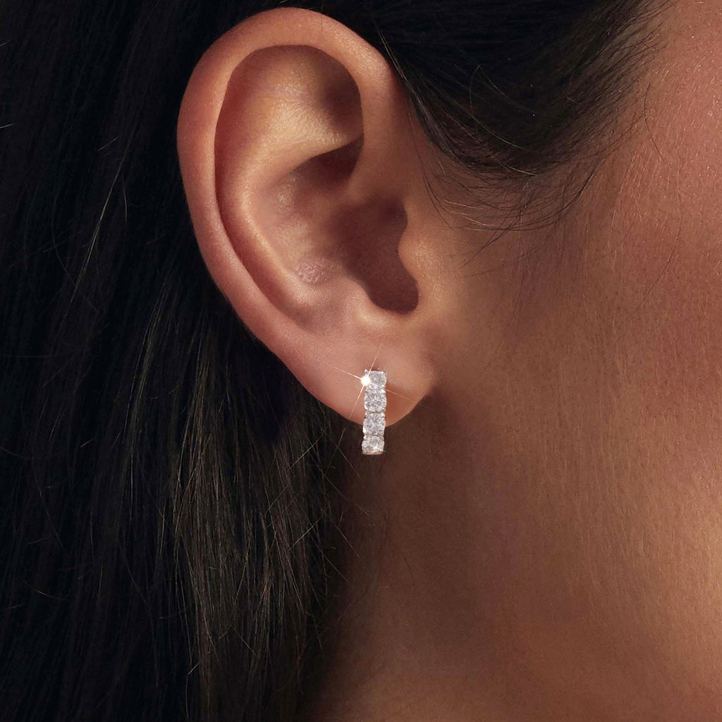 Bamoer Moissanite Star Earrings