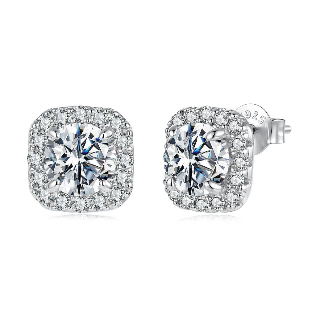 Vintage Halo Stud Earrings