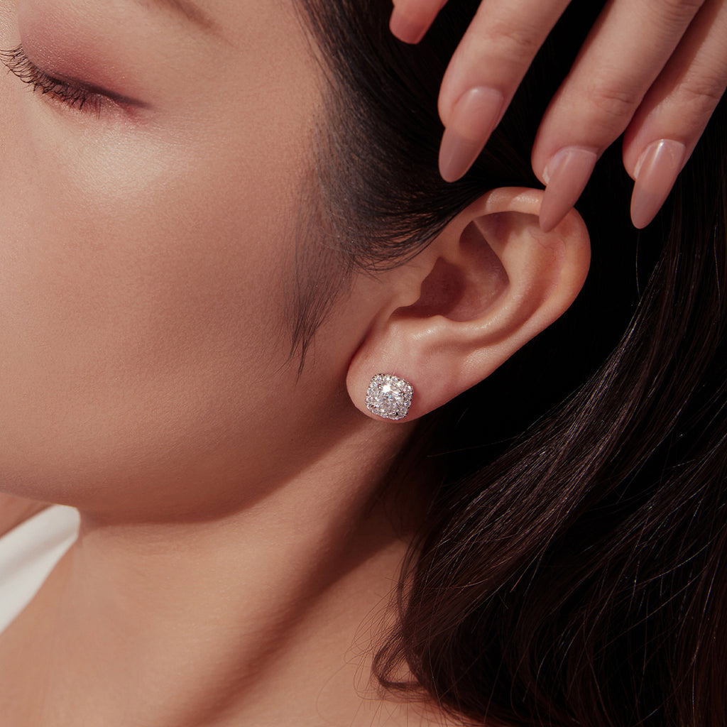Vintage Halo Stud Earrings