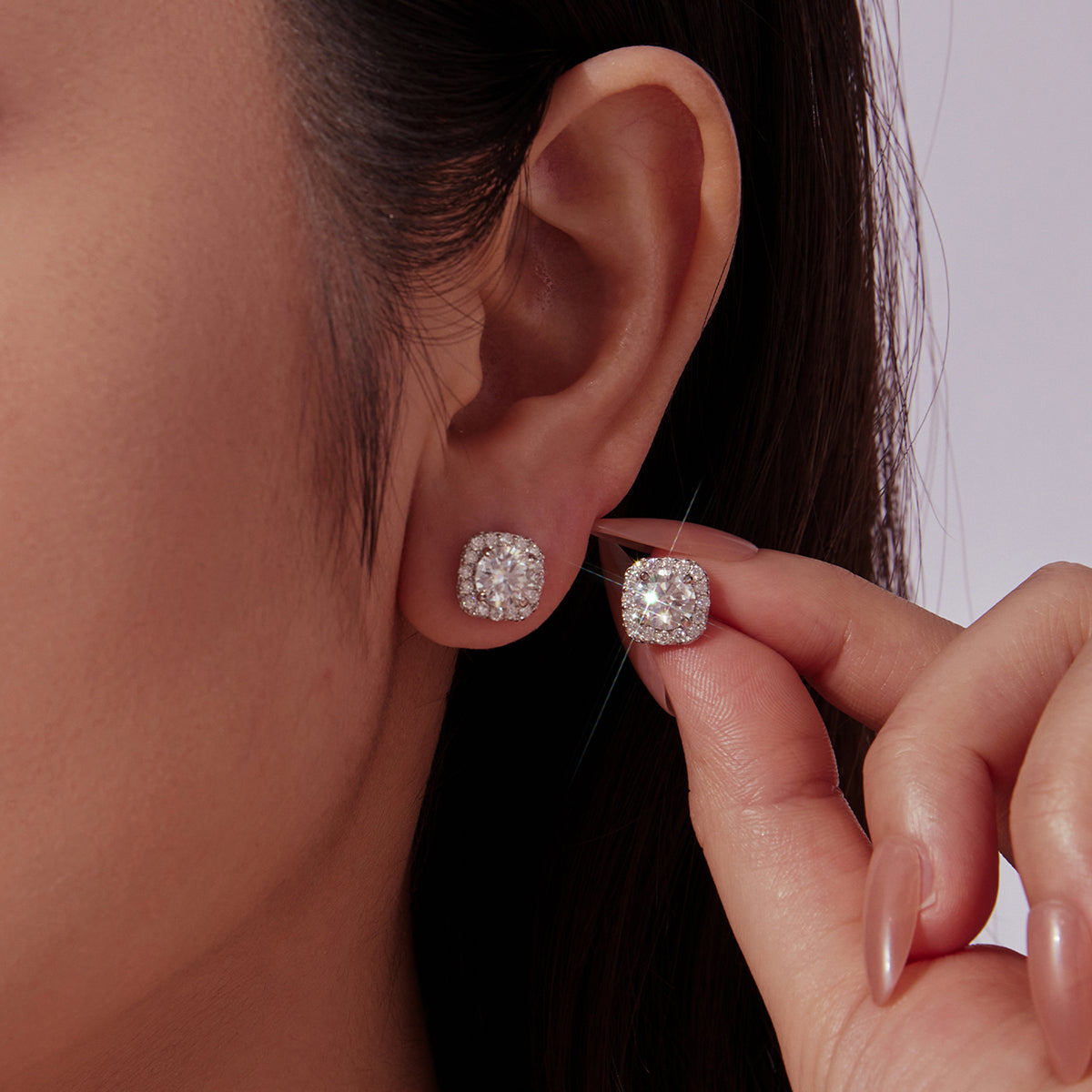 Vintage Halo Stud Earrings