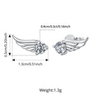 Celestial Moissanite Feathers