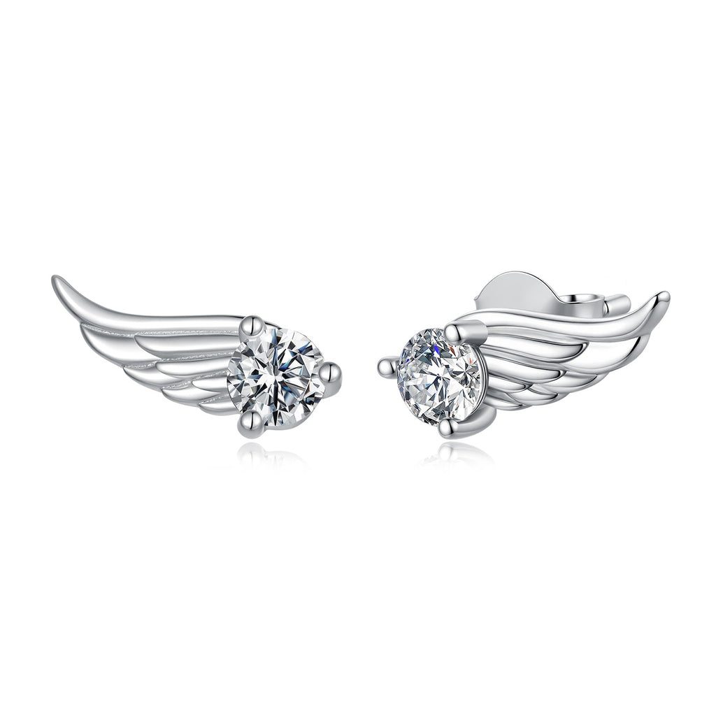 Celestial Moissanite Feathers|BAMOER