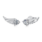 Celestial Moissanite Feathers|BAMOER
