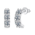 Dewdrop Moissanite Huggie Hoops|BAMOER