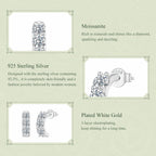 Dewdrop Moissanite Huggie Hoops|BAMOER