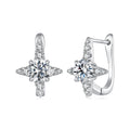 Starburst Moissanite Hoops
