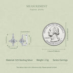 Starburst Moissanite Hoops