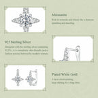 Starburst Moissanite Hoops