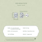 1ct Oval Moissanite Studs