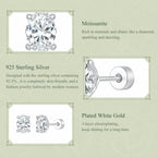 1ct Oval Moissanite Studs
