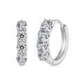 Moissanite Huggie Hoop Earrings