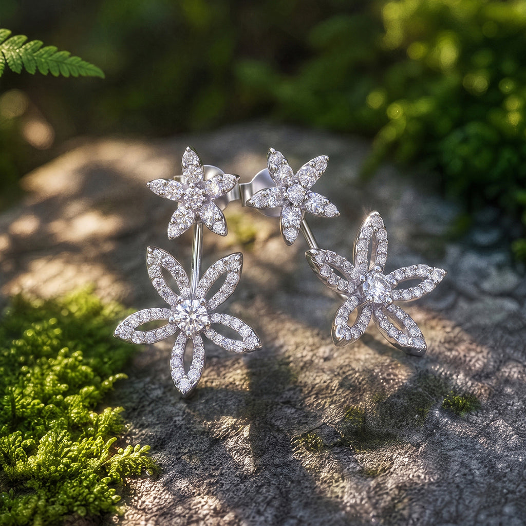 Aurora Floral Drop Studs