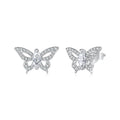 Butterfly Moissanite Stud Earrings
