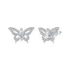 Butterfly Moissanite Stud Earrings