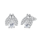 Ladybug Moissanite Stud Earrings