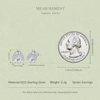 Ladybug Moissanite Stud Earrings