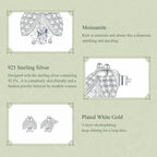 Ladybug Moissanite Stud Earrings