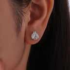 Ladybug Moissanite Stud Earrings