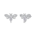 Bee Moissanite Stud Earrings