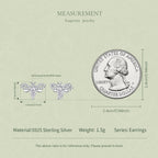 Bee Moissanite Stud Earrings