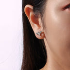 Bee Moissanite Stud Earrings