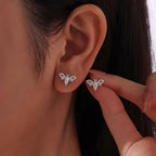Bee Moissanite Stud Earrings