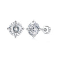 1CT 100-Facet Moissanite Studs