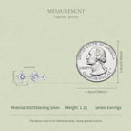 1CT 100-Facet Moissanite Studs
