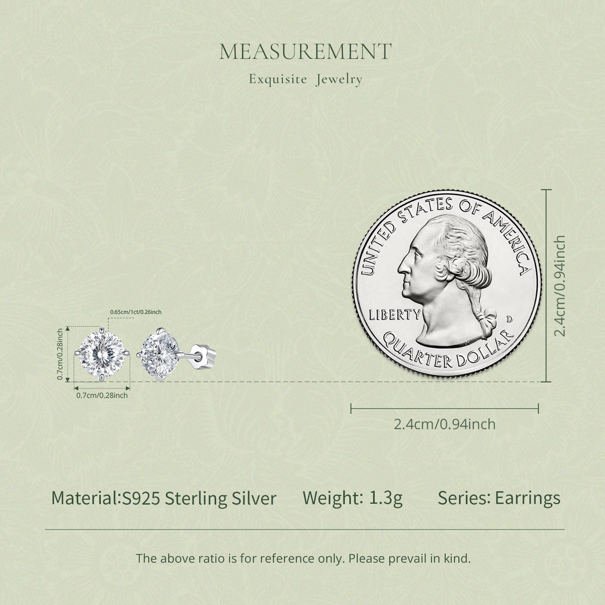 1CT 100-Facet Moissanite Studs