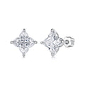 1CT Lily Cut Moissanite Studs
