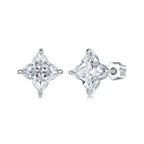 1CT Lily Cut Moissanite Studs