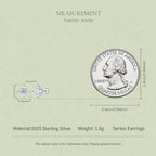 1CT Lily Cut Moissanite Studs