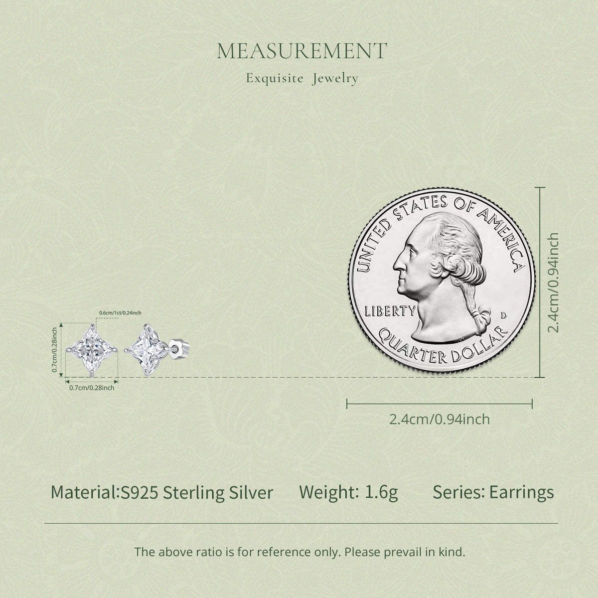 1CT Lily Cut Moissanite Studs