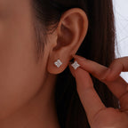 1CT Lily Cut Moissanite Studs