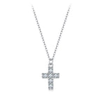 Pavé Cross Pendant Necklace - Bamoer jewelry official store