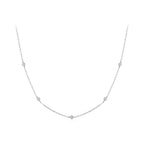 Bezel Station Necklace