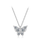 Aurora Pavé Butterfly Necklace