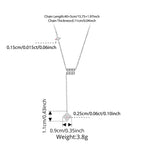 スライド式四つ葉のクローバーラリアットネックレス|BAMOER