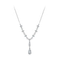 1ct Pear Moissanite Y-Necklace