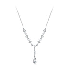 1ct Pear Moissanite Y-Necklace