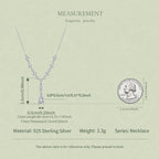 1ct Pear Moissanite Y-Necklace