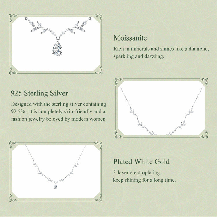 Aurora Vine Pear Necklace