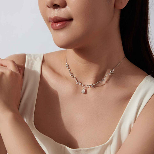 Aurora Vine Pear Necklace
