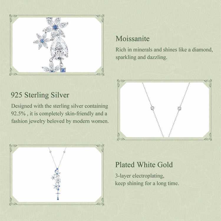 Aurora Blue Garden Necklace