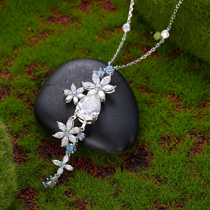 Aurora Blue Garden Necklace