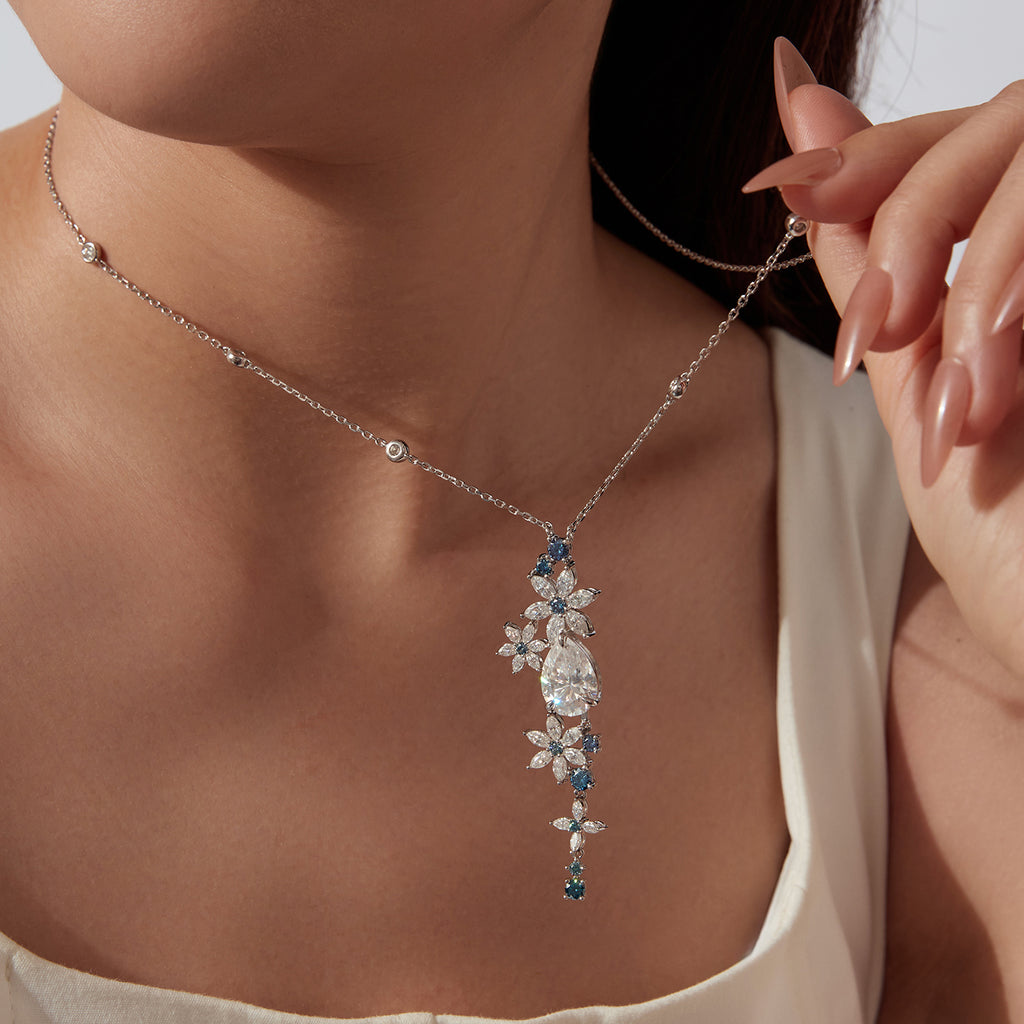 Aurora Blue Garden Necklace