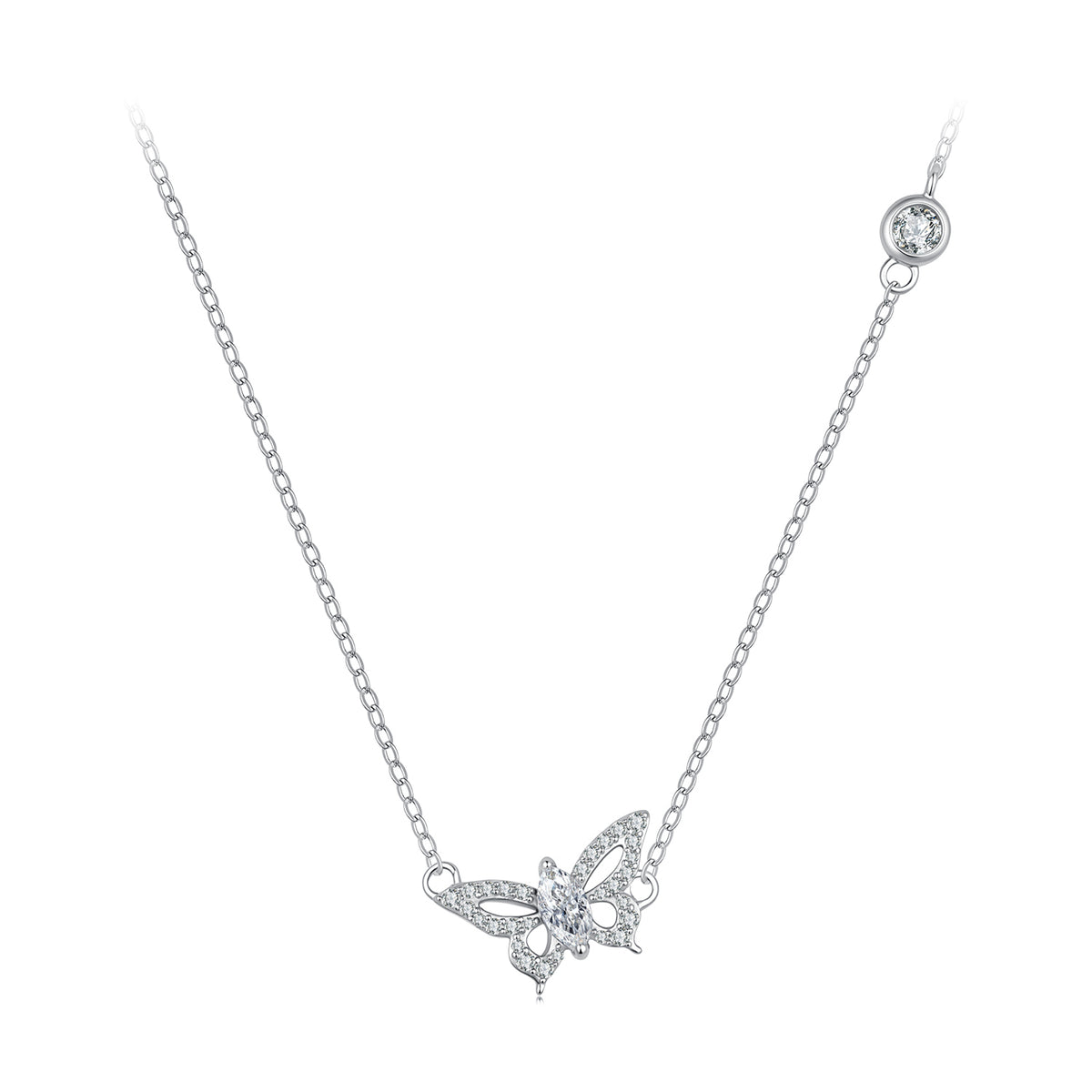 Butterfly Moissanite Necklace