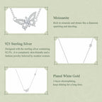 Butterfly Moissanite Necklace